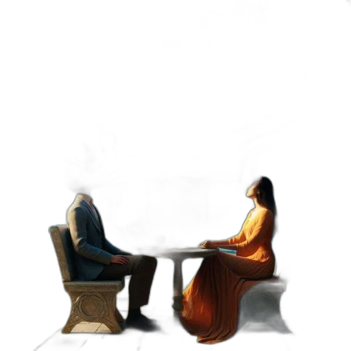 furniture, dress, robot, hair transparent PNG cut-out