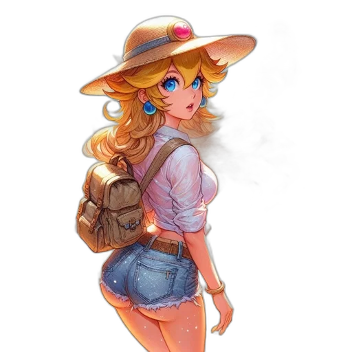 hat, dress, staff, jacket transparent PNG cut-out