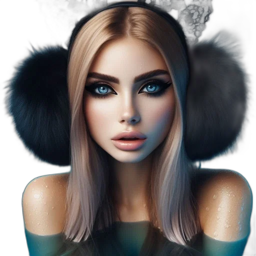 hair, face, mask, hat transparent PNG cut-out