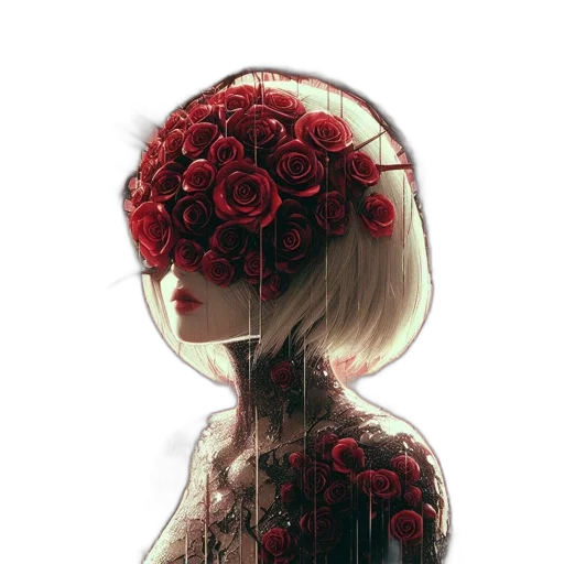 flower, mask, robot, dress transparent PNG cut-out