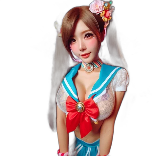 dress, staff, photorealistic, oil painting transparent PNG cut-out