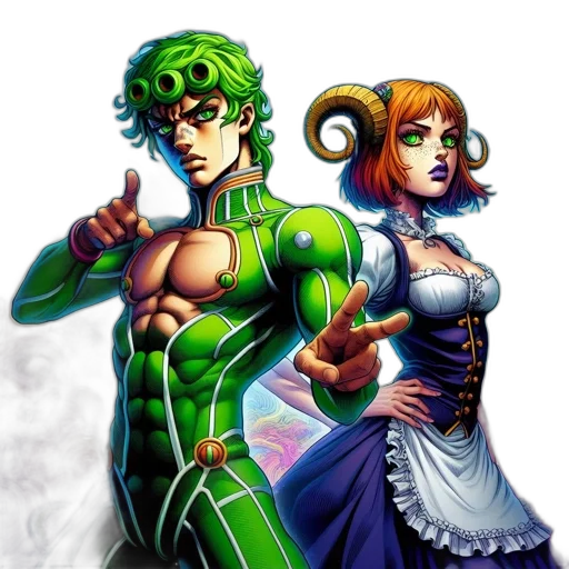 comic book art, concept art, fantasy art, anime transparent PNG cut-out