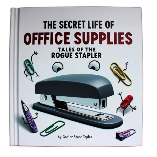 book, cover, whimsical, office transparent PNG cut-out
