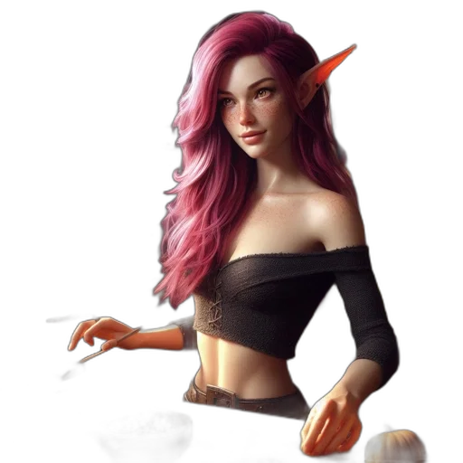 staff, fantasy art, concept art, 3d render transparent PNG cut-out