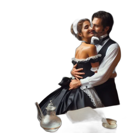 dress, oil painting, photorealistic, concept art transparent PNG cut-out