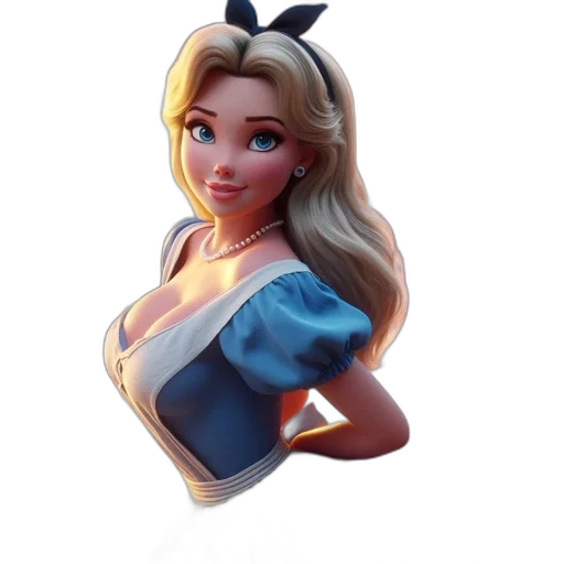dress, crown, face, staff transparent PNG cut-out