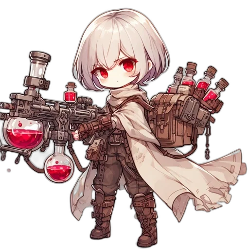 weapon, staff, sword, robot transparent PNG cut-out