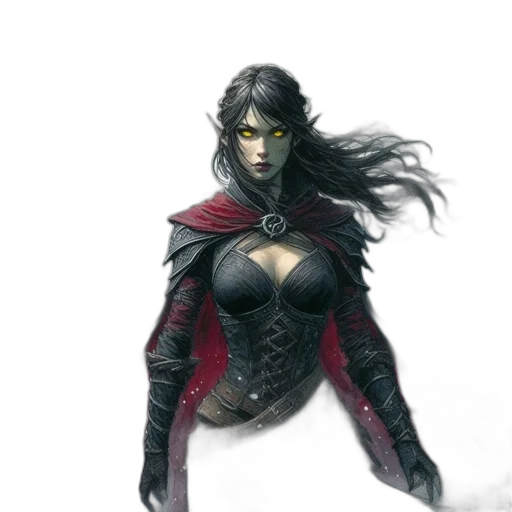 concept art, fantasy art, comic book art, cyberpunk transparent PNG cut-out