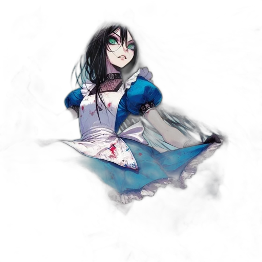 dress, creature, face, robot transparent PNG cut-out