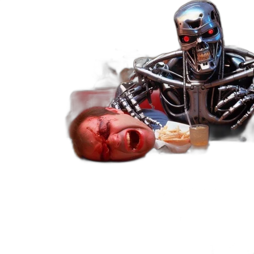 robot, mask, weapon, face transparent PNG cut-out