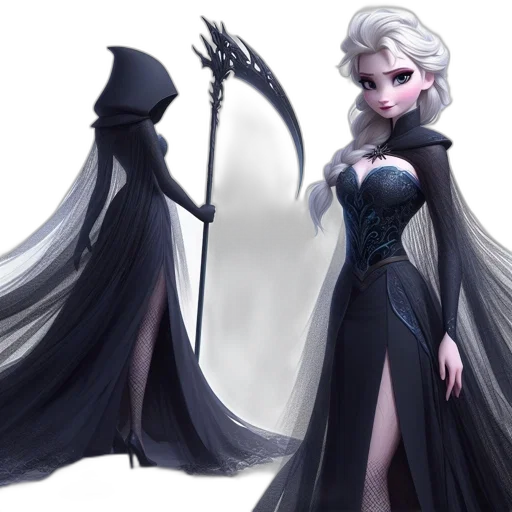 dress, concept art, fantasy art, comic book art transparent PNG cut-out