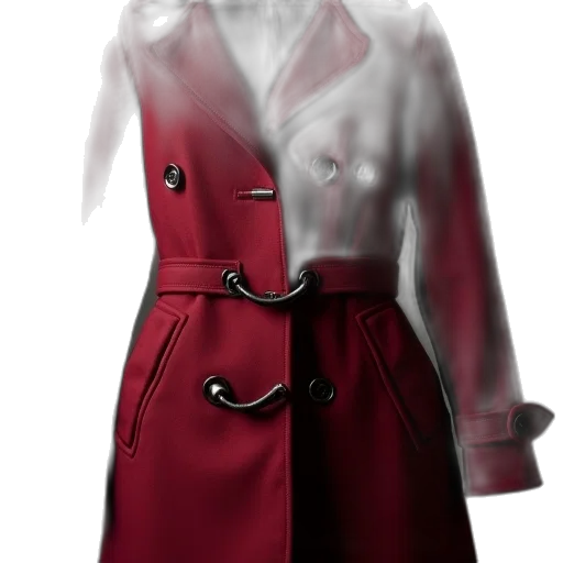 jacket, dress, 3d render, photorealistic transparent PNG cut-out