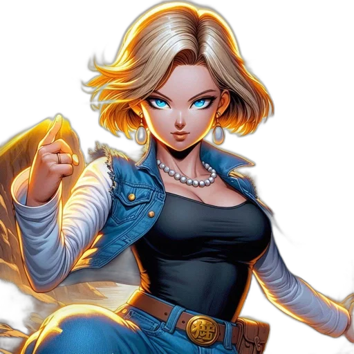 comic book art, concept art, fantasy art, animated transparent PNG cut-out