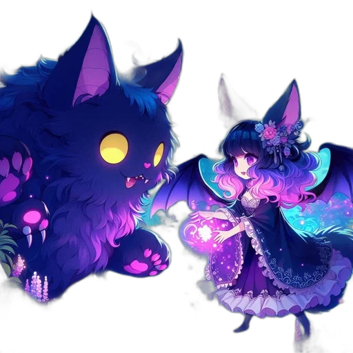 creature, staff, concept art, fantasy art transparent PNG cut-out