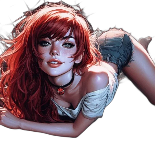 comic book art, concept art, fantasy art, photorealistic transparent PNG cut-out