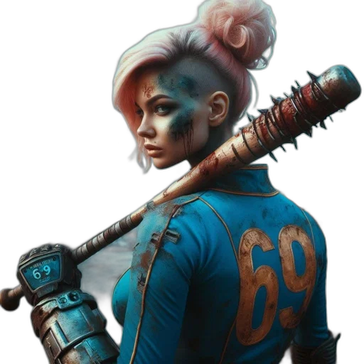 staff, weapon, robot, face transparent PNG cut-out
