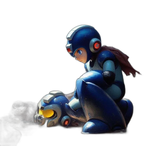 robot, concept art, pixel art, comic book art transparent PNG cut-out