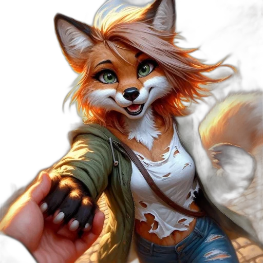 animal, jacket, staff, weapon transparent PNG cut-out