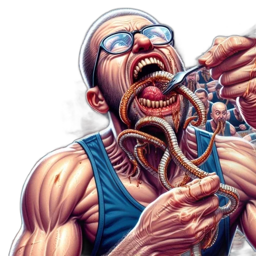 creature, comic book art, concept art, cyberpunk transparent PNG cut-out