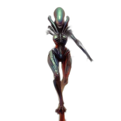 robot, creature, staff, weapon transparent PNG cut-out