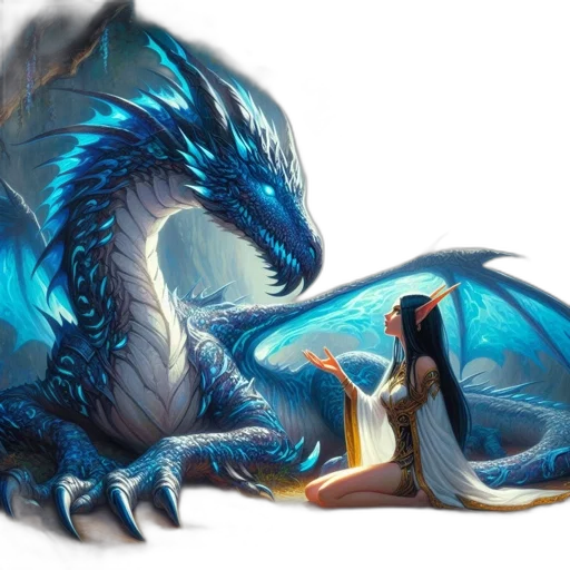 dragon, sword, creature, jewelry transparent PNG cut-out