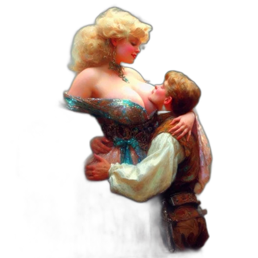 robot, dress, oil painting, concept art transparent PNG cut-out
