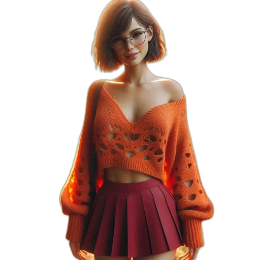 dress, jacket, concept art, 3d render transparent PNG cut-out