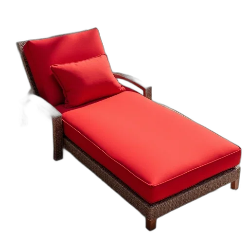 furniture, 3d render, photorealistic, red transparent PNG cut-out