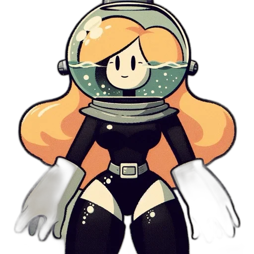 robot, staff, creature, dress transparent PNG cut-out