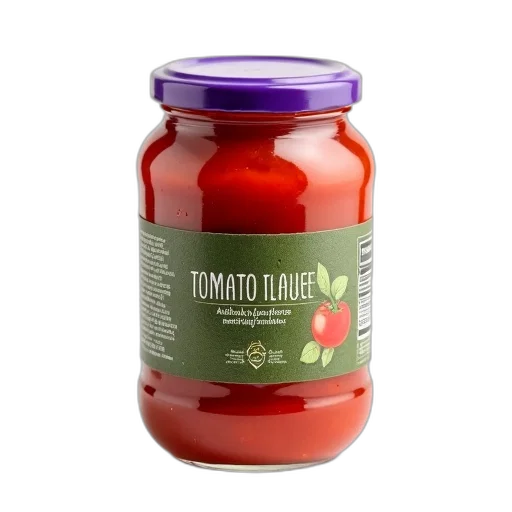 food, 3d render, jar, red transparent PNG cut-out