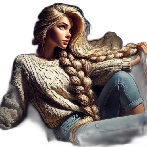 hair, jacket, jewelry, furniture transparent PNG cut-out