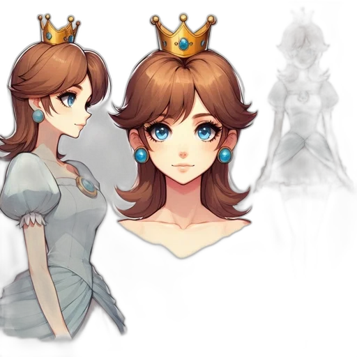 crown, dress, concept art, fantasy art transparent PNG cut-out
