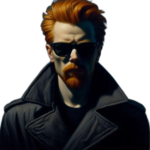 jacket, face, mask, staff transparent PNG cut-out
