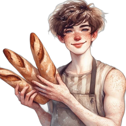 food, face, staff, watercolor transparent PNG cut-out