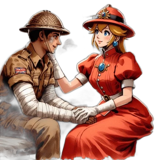 hat, weapon, staff, dress transparent PNG cut-out