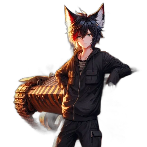 staff, jacket, weapon, animal transparent PNG cut-out