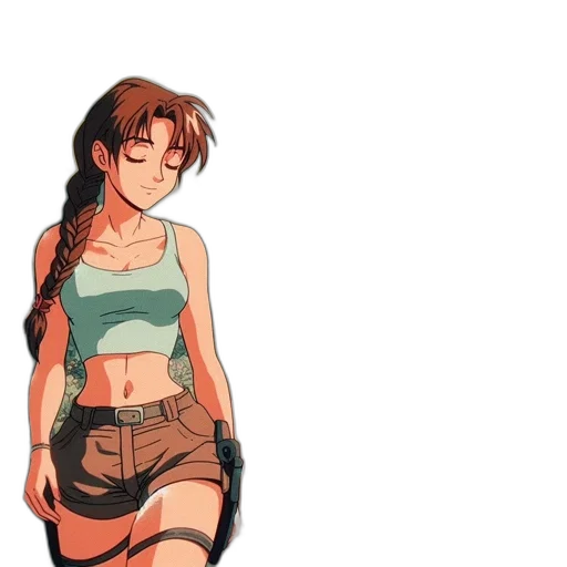 dress, weapon, jacket, anime transparent PNG cut-out