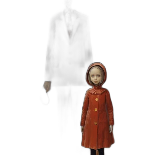dress, jacket, robot, creature transparent PNG cut-out