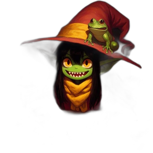 hat, mask, dragon, staff transparent PNG cut-out
