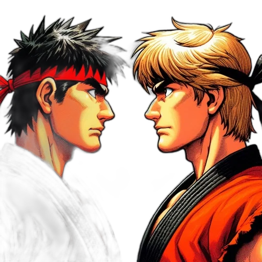 comic book art, concept art, anime, pixel art transparent PNG cut-out