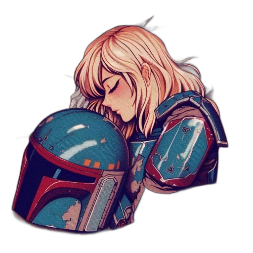 jacket, robot, watercolor, concept art transparent PNG cut-out