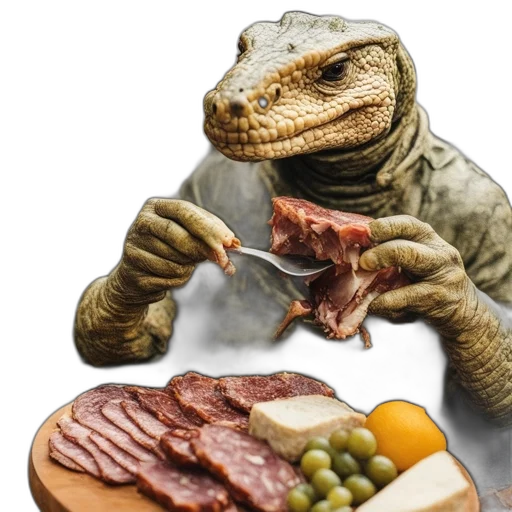 food, creature, animal, dragon transparent PNG cut-out