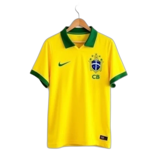 yellow, brazilian, soccer, jersey transparent PNG cut-out