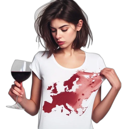 red, young, woman, white transparent PNG cut-out