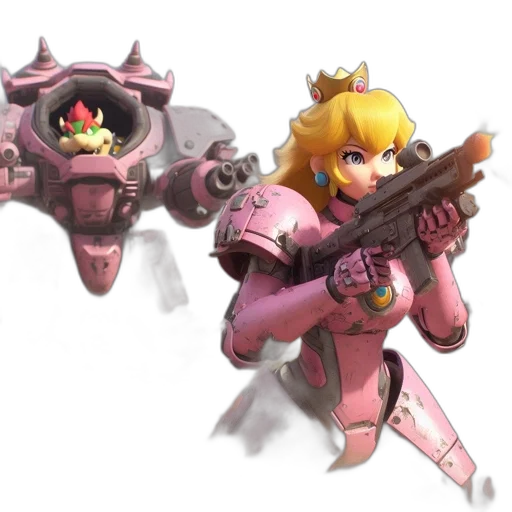 weapon, robot, crown, staff transparent PNG cut-out