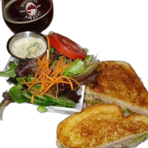 food, plate, sandwich, salad transparent PNG cut-out