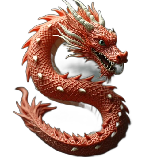 dragon, animal, staff, creature transparent PNG cut-out