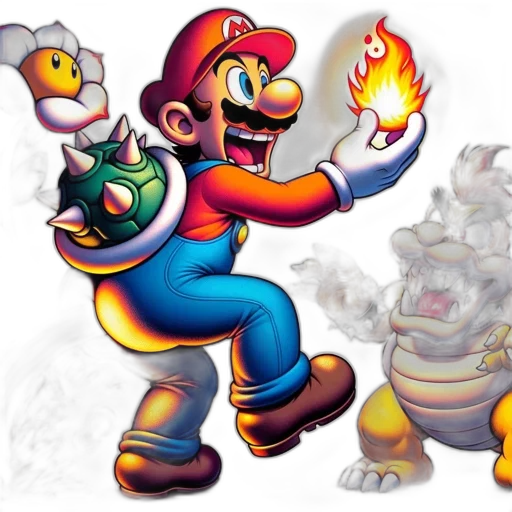 concept art, 3d render, pixel art, fire transparent PNG cut-out