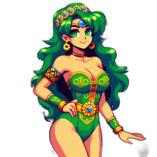 dress, pixel art, fantasy art, concept art transparent PNG cut-out