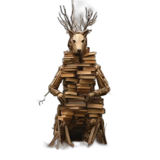 crown, creature, tree, staff transparent PNG cut-out